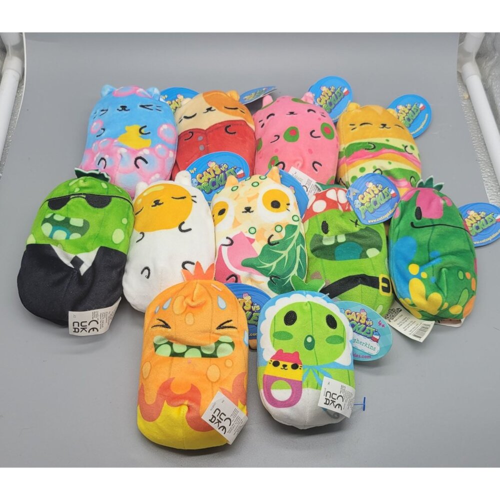 NWT Cat VS Pickles Cepia Bean Bag Plush Collection Toys Lot P1